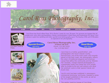 Tablet Screenshot of carolrossphotography.com